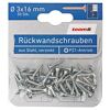 Rückwandschrauben Stahl verzinkt PZ1 Ø 0,3 x 1,6 cm 50 Stück