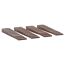 Unterlegkeil 1 - 8 mm braun 4 Stück