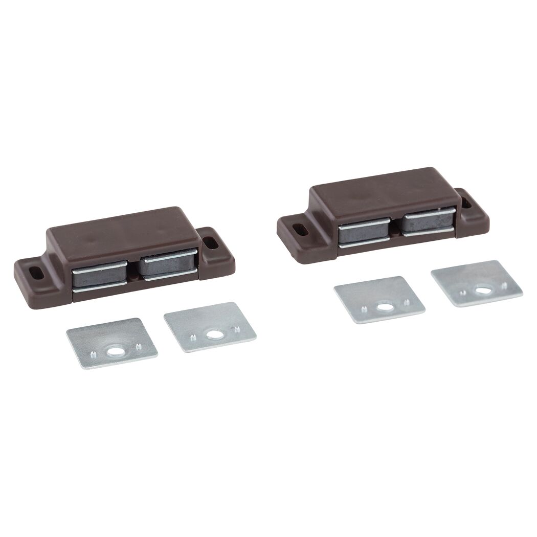 Magnetschnäpper braun 2 Stück 59 x 14 x 22 mm 6 kg