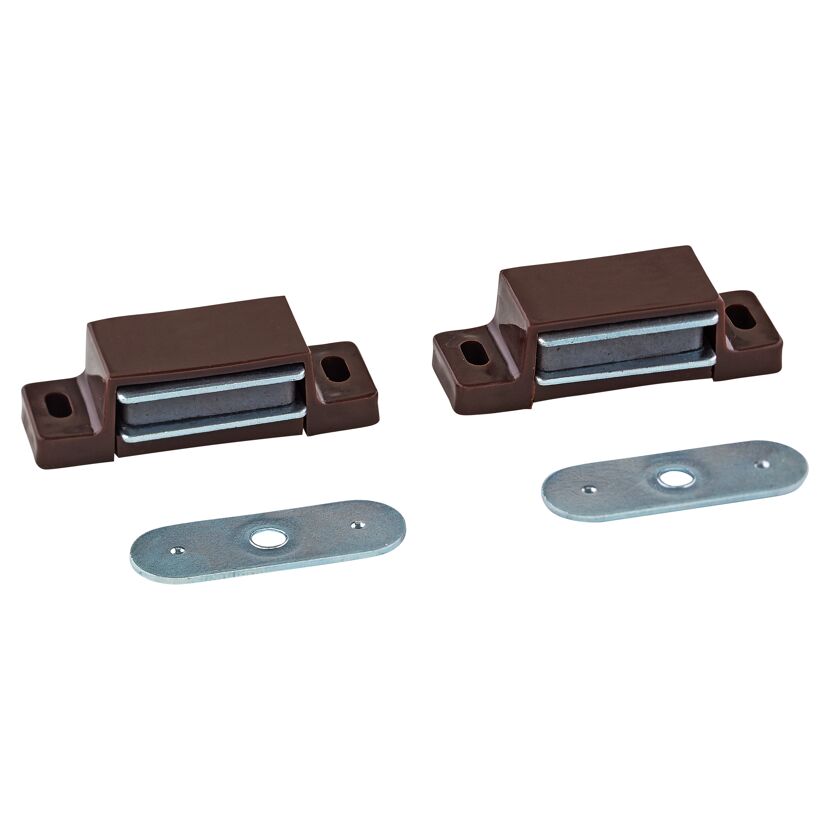 Magnetschnäpper braun 2 Stück 46 x 14 x 14 mm 4 kg
