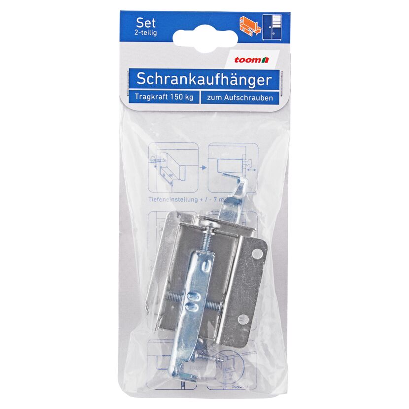 Schrankaufhänger 2 Stück 150 kg