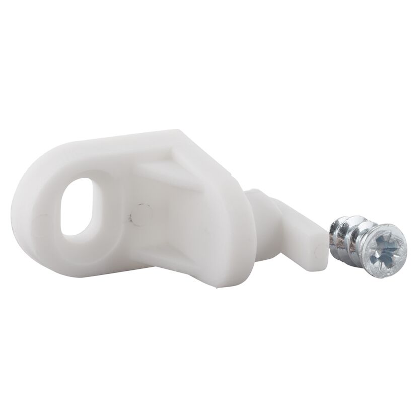 Rückwandverbinder Kunststoff weiß 22 x 17,5 x 23 mm 4 Stück