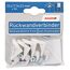 Rückwandverbinder Kunststoff weiß 22 x 17,5 x 23 mm 4 Stück