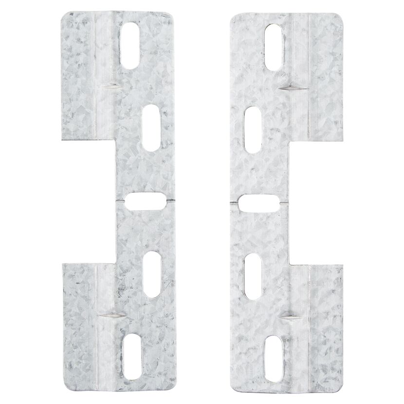 Schrankaufhangschienen Metall verzinkt 13 x 3,8 x 0,6 cm 4 Stück