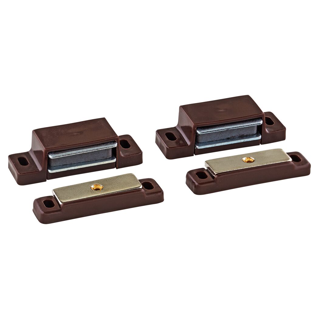 Magnetschnäpper braun 2 Stück 46 x 14 x 16 mm 4 kg