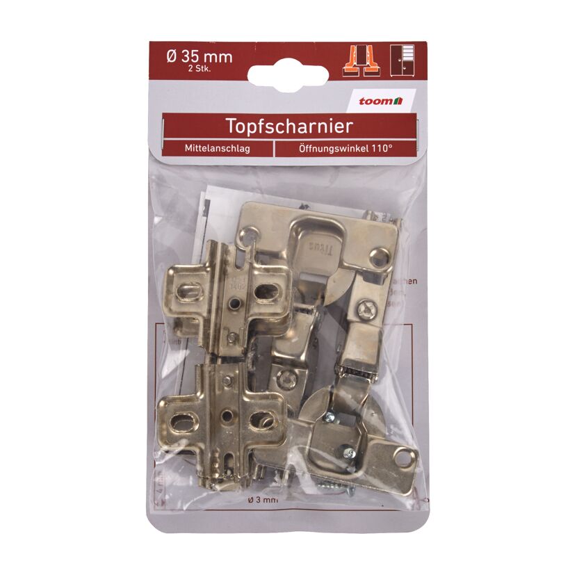 Topfscharnier 35/110 mittel 2 Stück