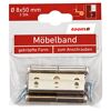 Möbelbänder rechts Stahl vernickelt Ø 8 x 50 mm 2 Stück
