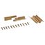Möbelbänder links Messing Ø 8 x 50 mm 2 Stück