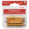 Möbelbänder links Messing Ø 8 x 50 mm 2 Stück