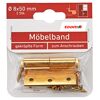 Möbelbänder rechts Messing Ø 8 x 50 mm 2 Stück