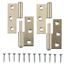 Möbelbänder links Stahl vernickelt Ø 8 x 50 mm 2 Stück
