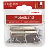 Möbelbänder links Stahl vernickelt Ø 8 x 50 mm 2 Stück