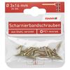 Scharnierbandschrauben Stahl gelb verzinkt Ø 3 x 16 mm 24 Stück
