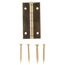 Schatullenscharniere Stahl vermessingt 12 x 25 mm 4 Stück