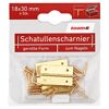 Schatullenscharniere Stahl vermessingt 18 x 30 mm 4 Stück