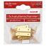 Schatullenscharniere Stahl vermessingt 18 x 30 mm 4 Stück