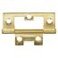 Lamellentürscharnier Stahl vermessingt 6,5 cm
