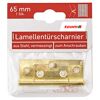 Lamellentürscharnier Stahl vermessingt 6,5 cm
