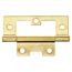 Lamellentürscharnier Stahl vermessingt 7,5 cm
