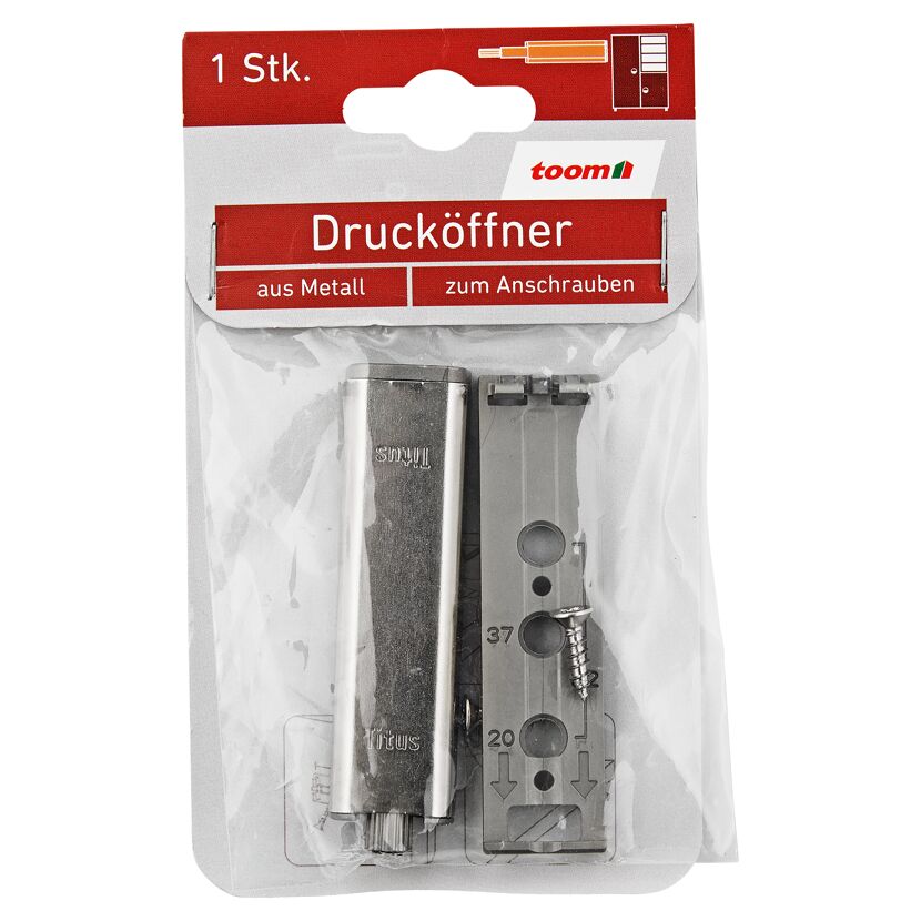 Drucköffner Metall silbern Ø 0,8 x 12 x 2,1 cm 1 Stück