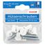 Hülsenschrauben Stahl weiß M6 4 Stück 3,9 - 4,5 cm