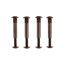 Hülsenschrauben für Holzstärken von 28 - 37 mm M4 4 Stück