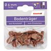 Bodenträger 16 Stück braun Ø 6 mm