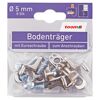 Bodenträger 8 Stück silbern Ø 5 mm