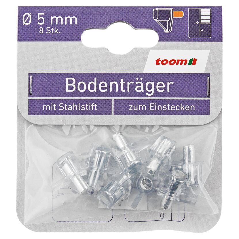 Bodenträger 8 Stück transparent Ø 5 mm