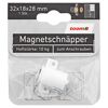 Magnetschnäpper weiß 3,2 x 2,8 x 1,8 cm