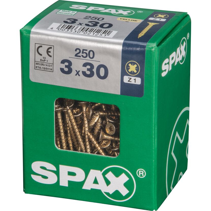 Senkkopfschrauben Ø 3 x 30 mm 250 Stück