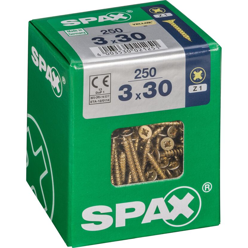 Senkkopfschrauben Ø 3 x 30 mm 250 Stück