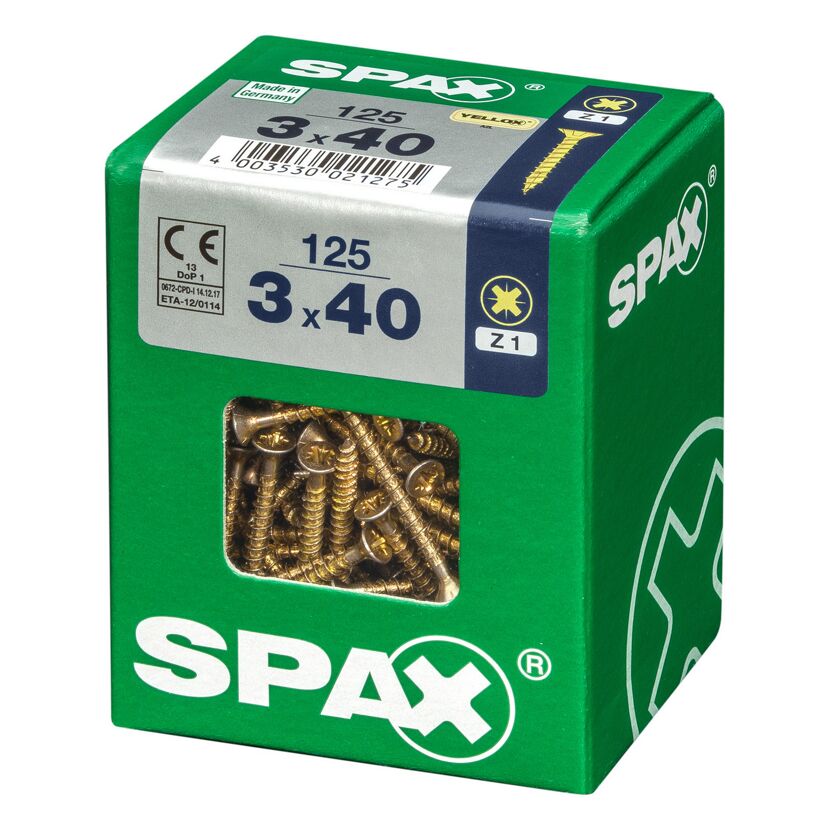 Senkkopfschrauben Ø 3 x 40 mm 125 Stück