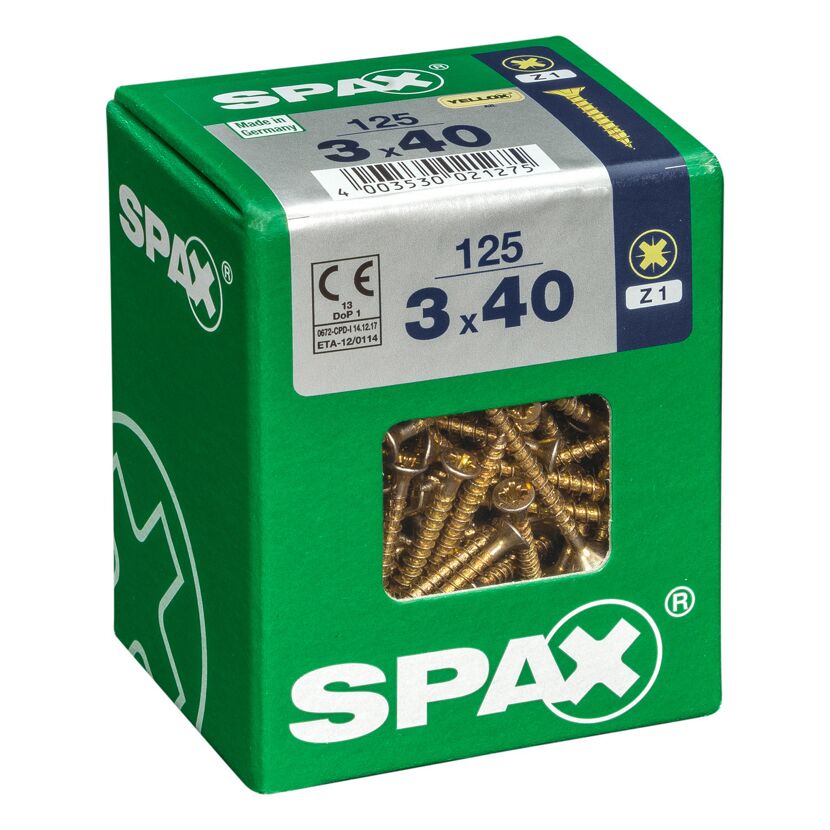 Senkkopfschrauben Ø 3 x 40 mm 125 Stück