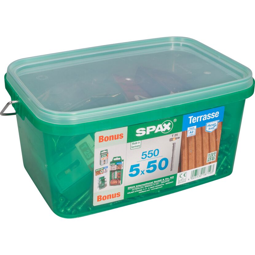 Terrassenschraube 5 x 50 mm 550 Stück