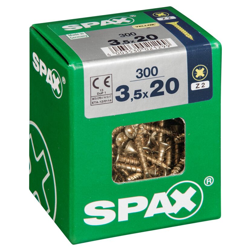 Senkkopfschrauben PZ2 Ø 3,5 x 20 mm 300 Stück