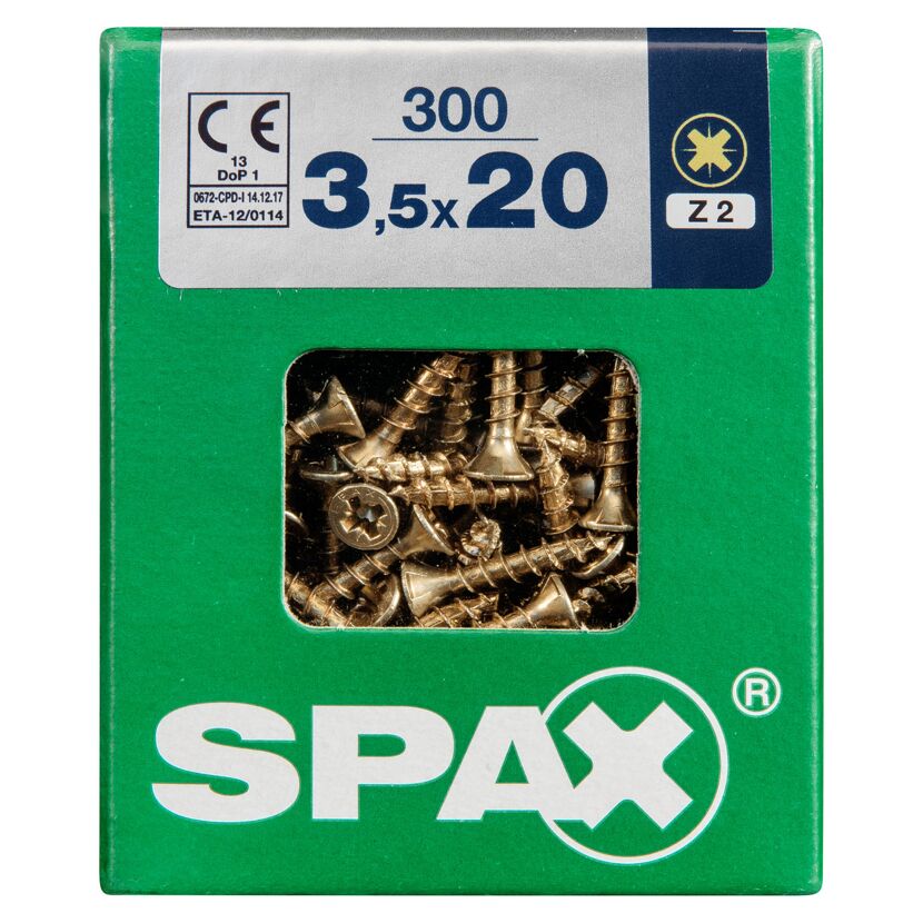 Senkkopfschrauben PZ2 Ø 3,5 x 20 mm 300 Stück