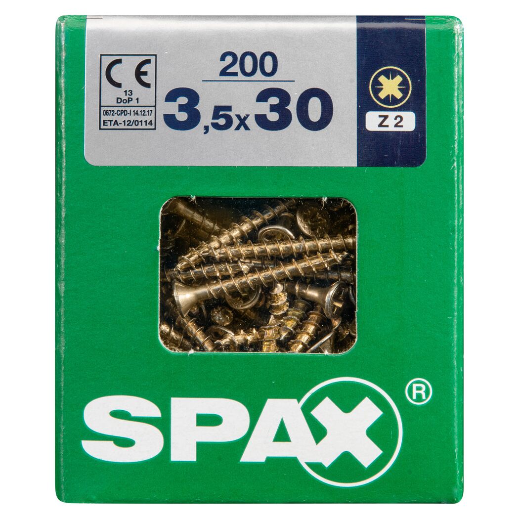 Senkkopfschrauben PZ2 Ø 3,5 x 30 mm 200 Stück