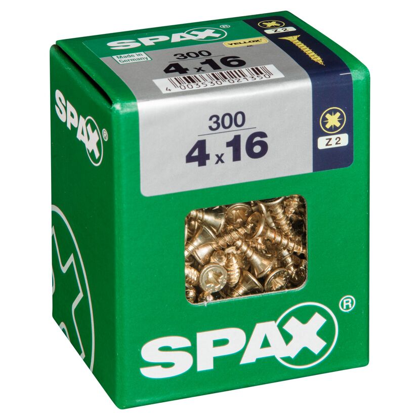 Senkkopfschrauben PZ2 Ø 4 x 16 mm 300 Stück