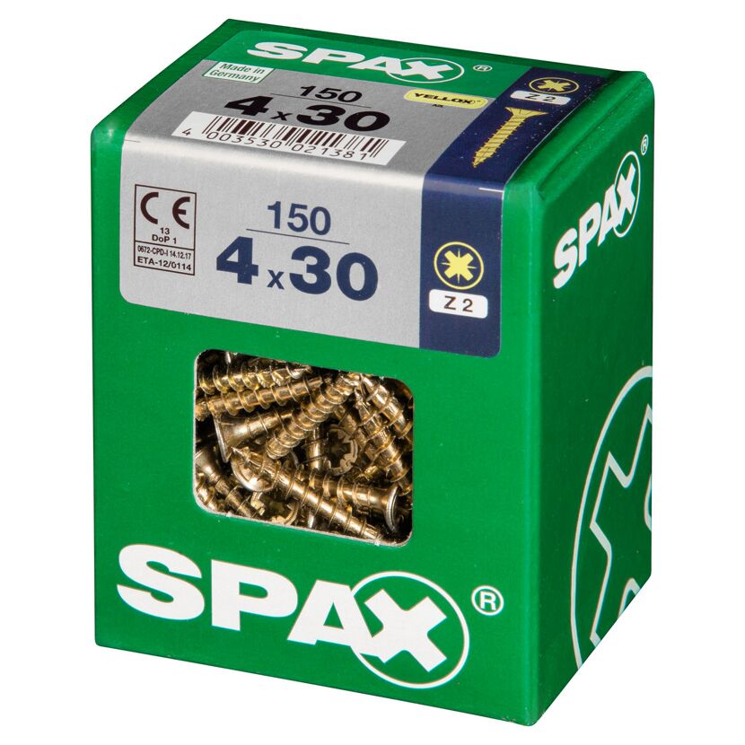 Senkkopfschrauben PZ2 Ø 4 x 30 mm 150 Stück
