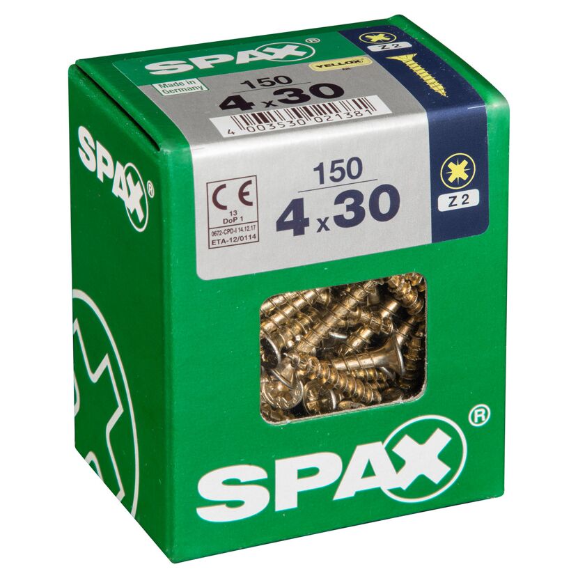 Senkkopfschrauben PZ2 Ø 4 x 30 mm 150 Stück