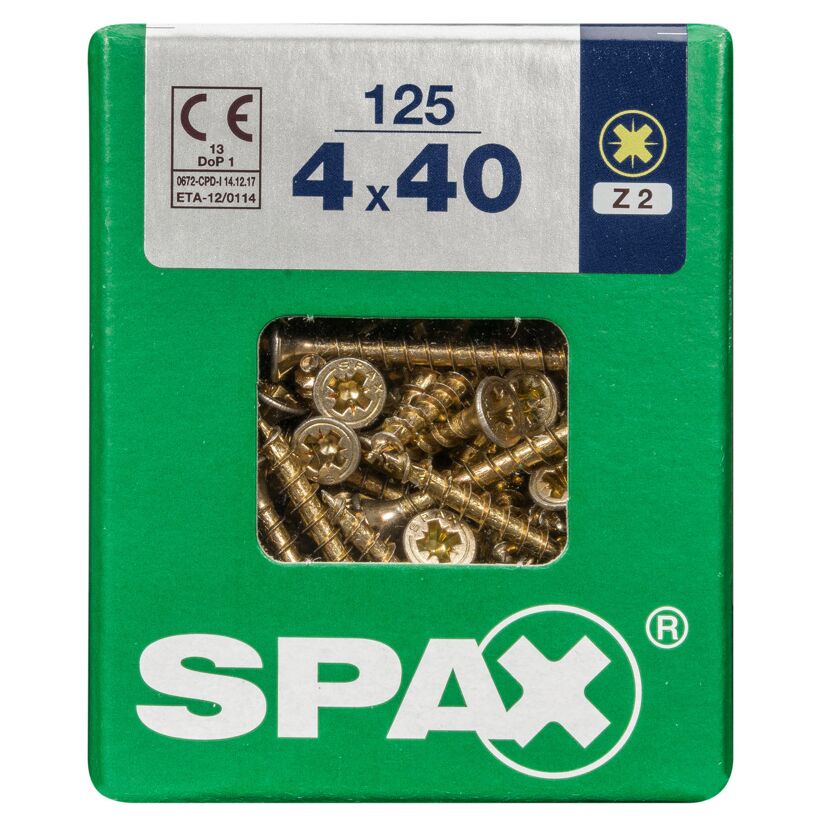 Senkkopfschrauben PZ2 Ø 4 x 40 mm 125 Stück