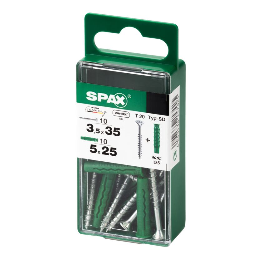 SPAX Schrauben Typ-SD, 3,5 x 35 mm und 5 x 25 mm