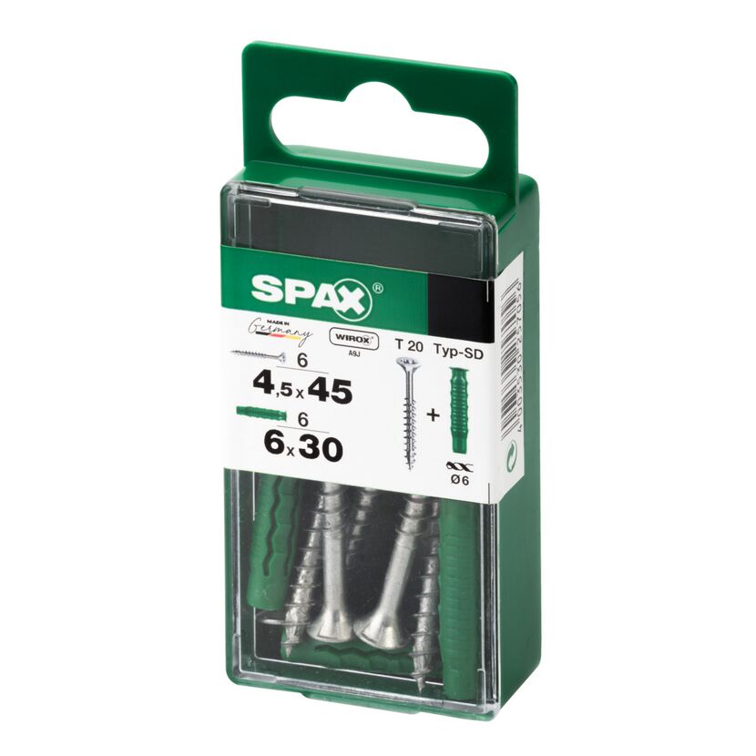 SPAX Schrauben Typ-SD 4,5x45 und 6x30 mm