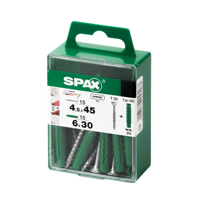 SPAX Dübel Typ-SD mit Schraube, 6x30, 4,5x45