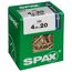 SPAX Senkkopfschrauben 4,5x20 mm, 150 Stück, gelb