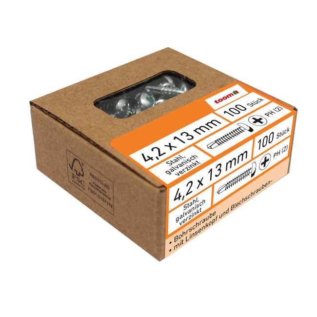 Bild von Bohrschraube Ø 4,2 x 13 mm 100 Stück