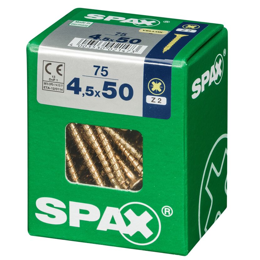 Senkkopfschrauben Ø 4,5 x 50 mm 75 Stück