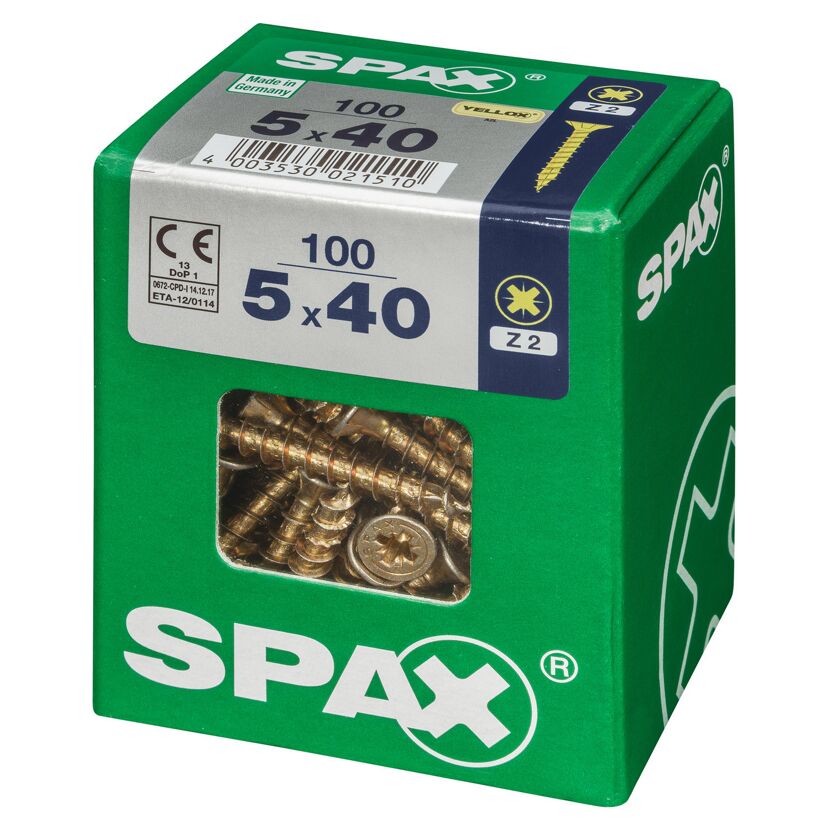 Senkkopfschrauben PZ2 Ø 5 x 40 mm 100 Stück