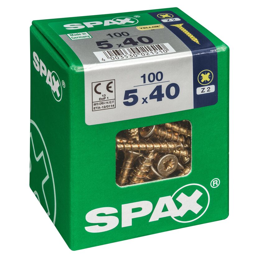 Senkkopfschrauben PZ2 Ø 5 x 40 mm 100 Stück